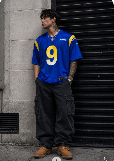 Nike NFL Matthew Stafford Los Angeles Rams Boxy Fit Jersey
