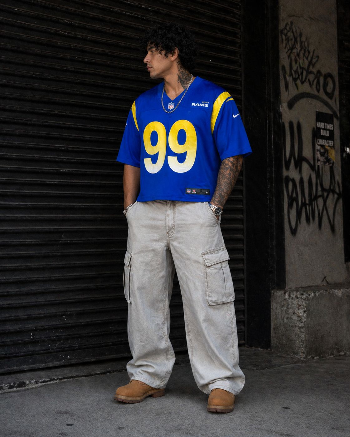 Nike NFL Los Angeles Rams Aron Donald Boxy Fit Jersey