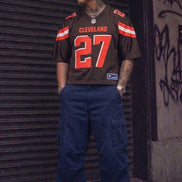 NFL Cleveland Browns Karen Hunt Boxy Fit Jersey