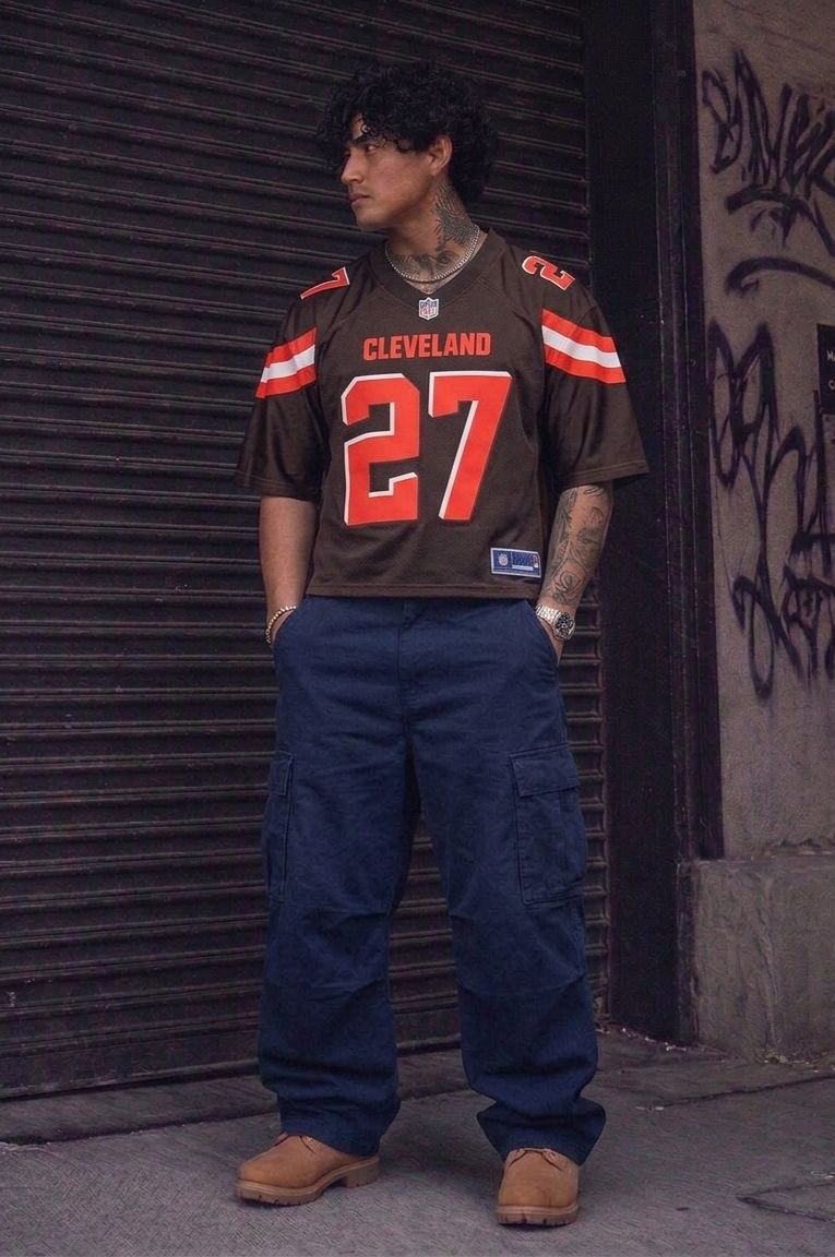 NFL Cleveland Browns Karen Hunt Boxy Fit Jersey