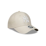 New York Yankees Crinkled Pu Cream 9FORTY Cap