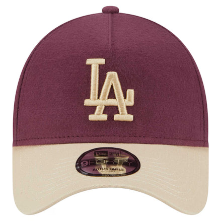 Los Angeles Dodgers New Era Maroon Moleskin Crown A-Frame
