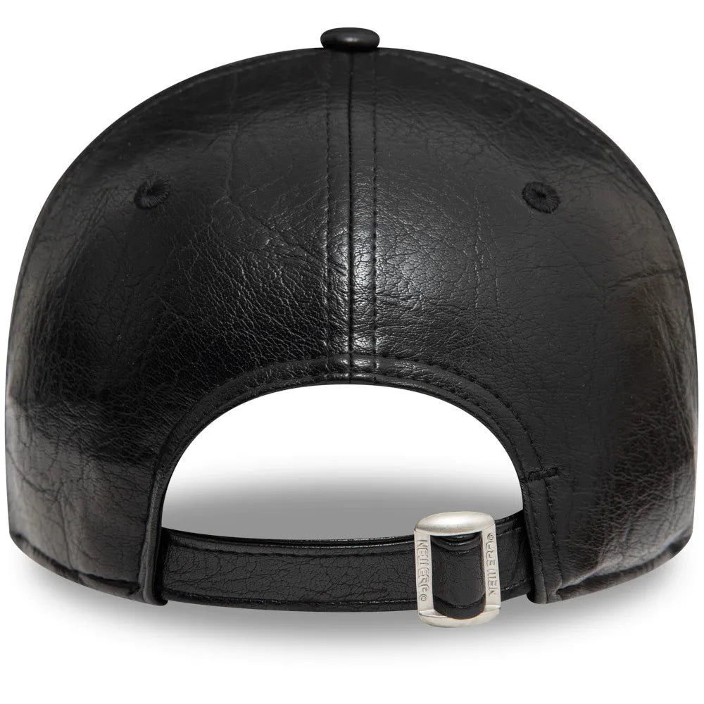 New York Yankees Crinkled Pu 9FORTY Cap ( Black )